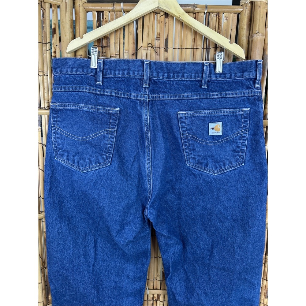CARHARTT Men's 40X32 Jeans Relaxed Fit‎ Straight Leg Blue FRB100 FRC Utility - Picture 6 of 10